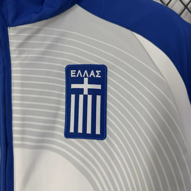 Nazionale Greece Teamgeist White Blue Windbreaker 3