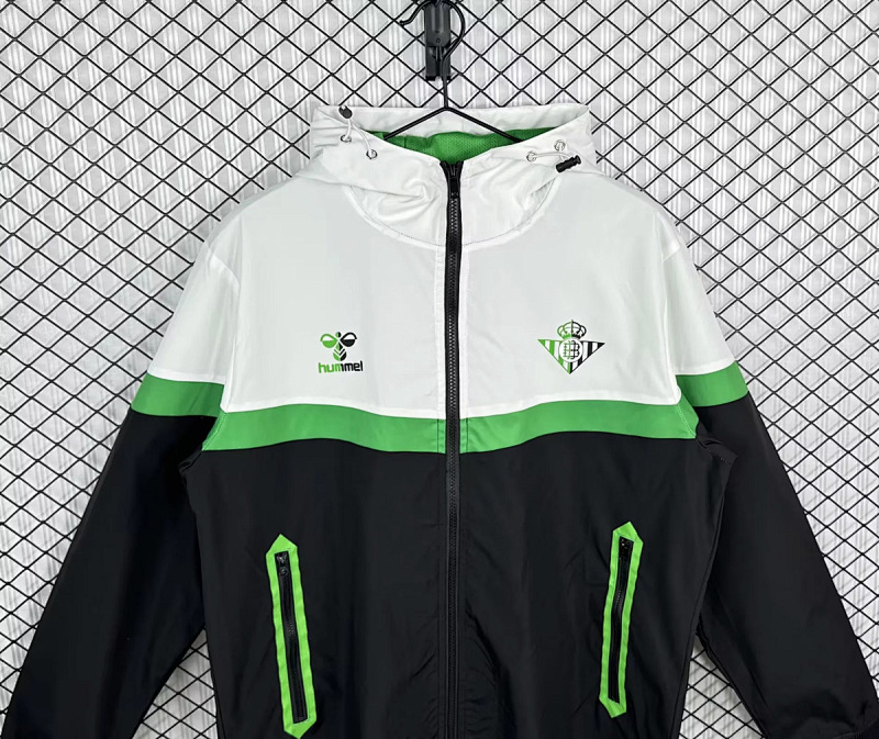 Real Betis 25/26 Real Betis Black White Track Jacket 4
