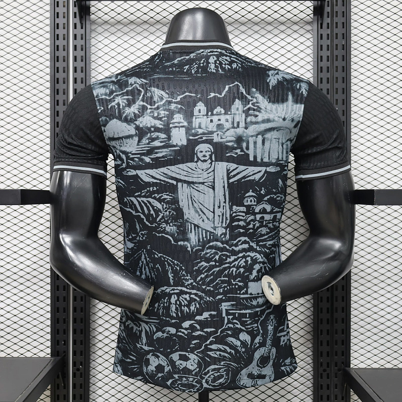 Brasile Brazil Jesus Christ The Redeemer Black Gray Player 8
