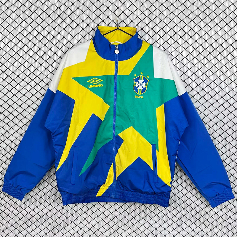 Brasile 93/94 Brazil Blue Yellow Track Jacket