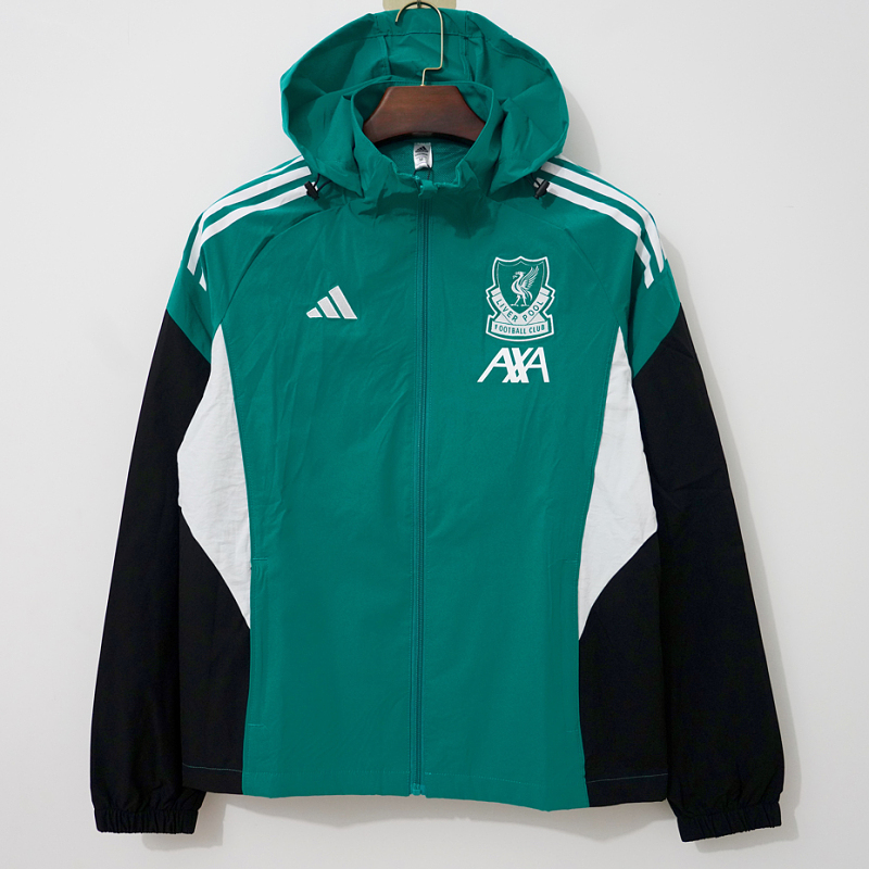Liverpool 25/26 Liverpool Green Black Windbreaker