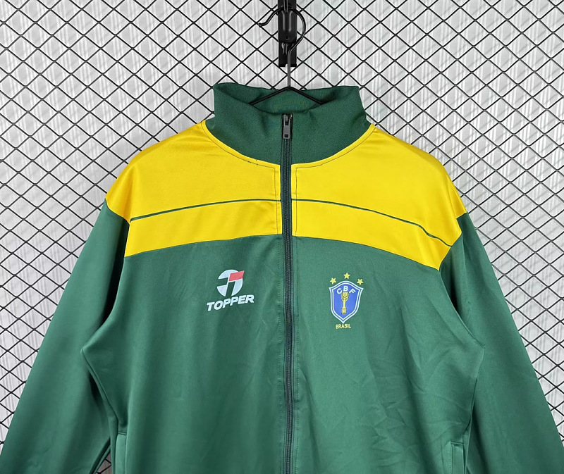 Brasile Brazil Green Yellow Windbreaker 4