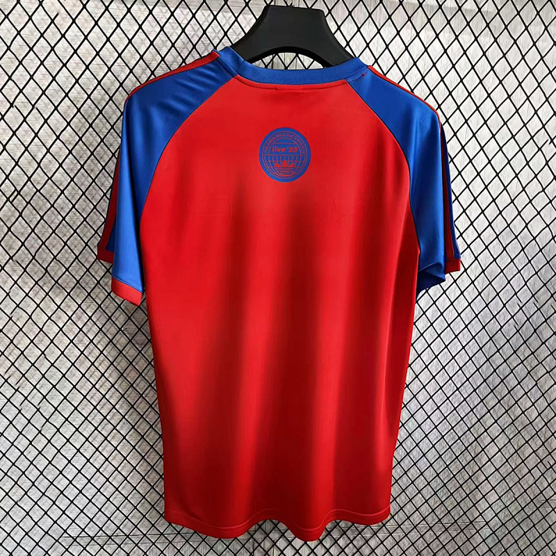 Adidas x Adidas x Oasis Red Blue T-Shirt 2