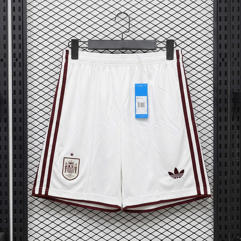 Spagna Spain Away White Soccer Shorts