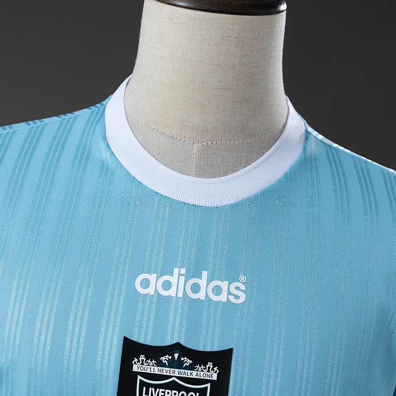 Liverpool 95/96 Liverpool Light Blue Polyester Shirt 2