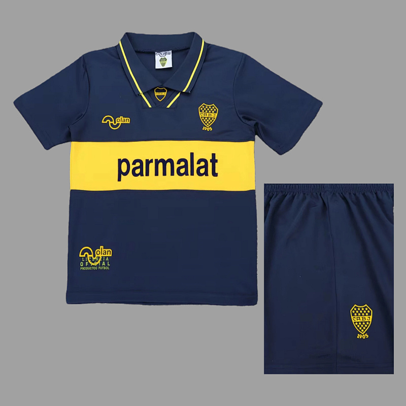 Boca Juniors 93/95 Boca Juniors Home Kids Retro Size 16-28