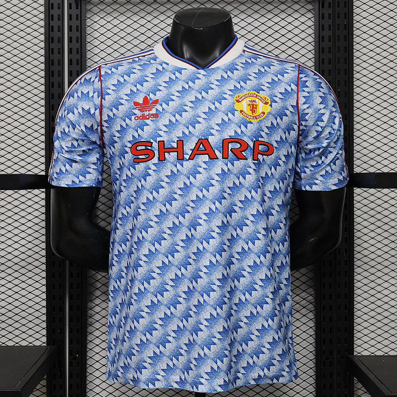 Manchester United 25/26 Manchester United Vintage-Style 90/92 Blue Player