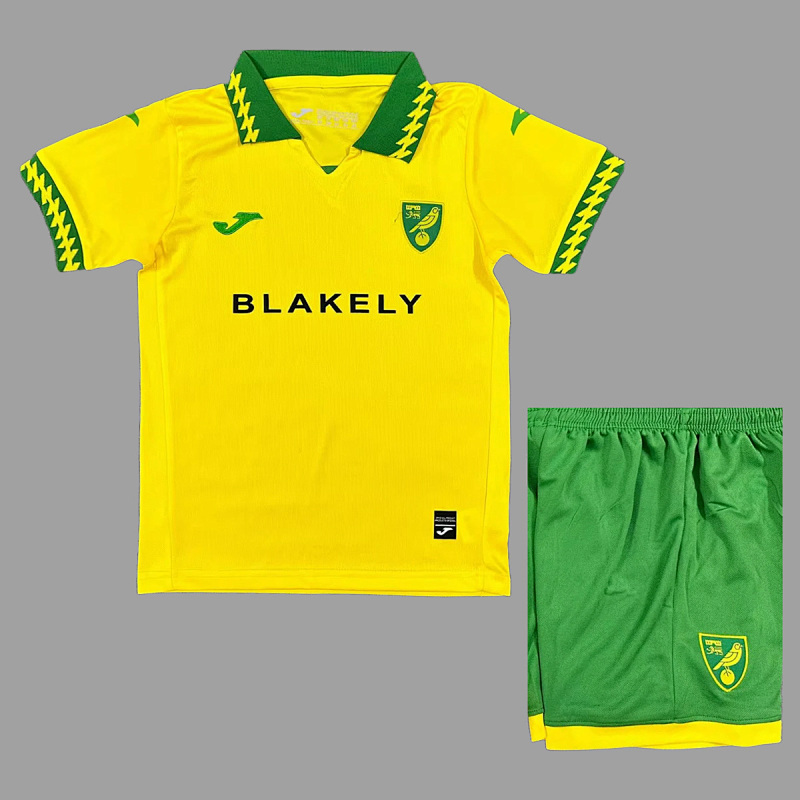 Norwich City 25/26 Norwich City Home Kids Size 16-28