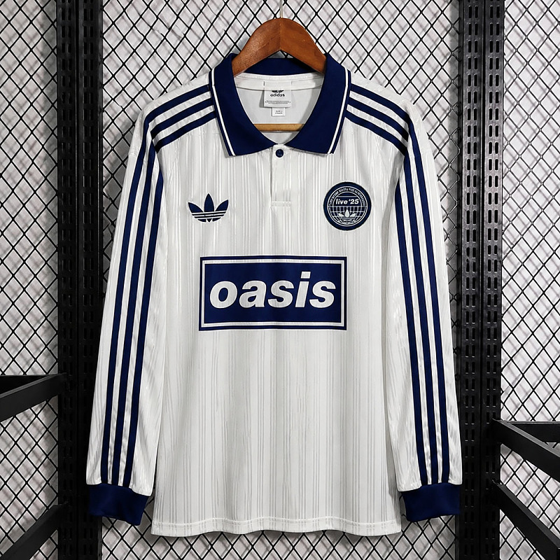 Adidas x Adidas x Oasis White Royal Blue Long Sleeve