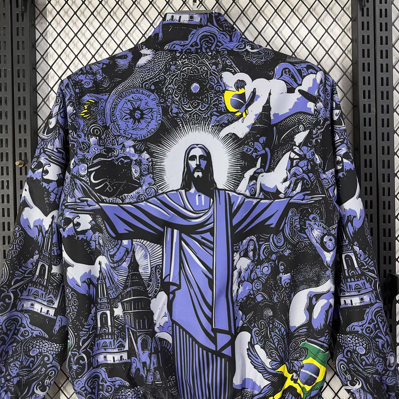Brasile Brazil Jesus Version Reversible Jacket 2