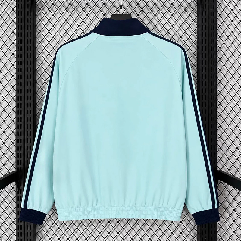 Germania Germany Trefoil Semi Flash Aqua Turquoise Windbreaker 5
