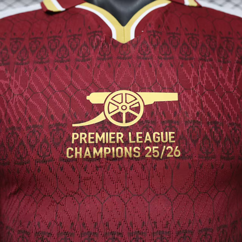 Arsenal 25/26 Arsenal Premier League Champions Maroon White Player 2