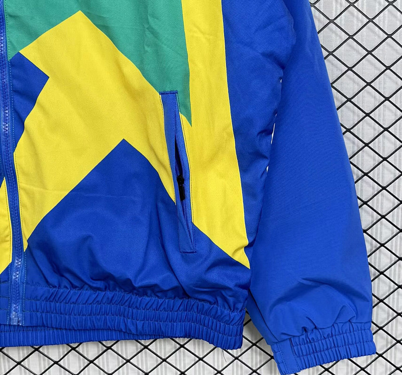 Brasile 93/94 Brazil Blue Yellow Track Jacket 6