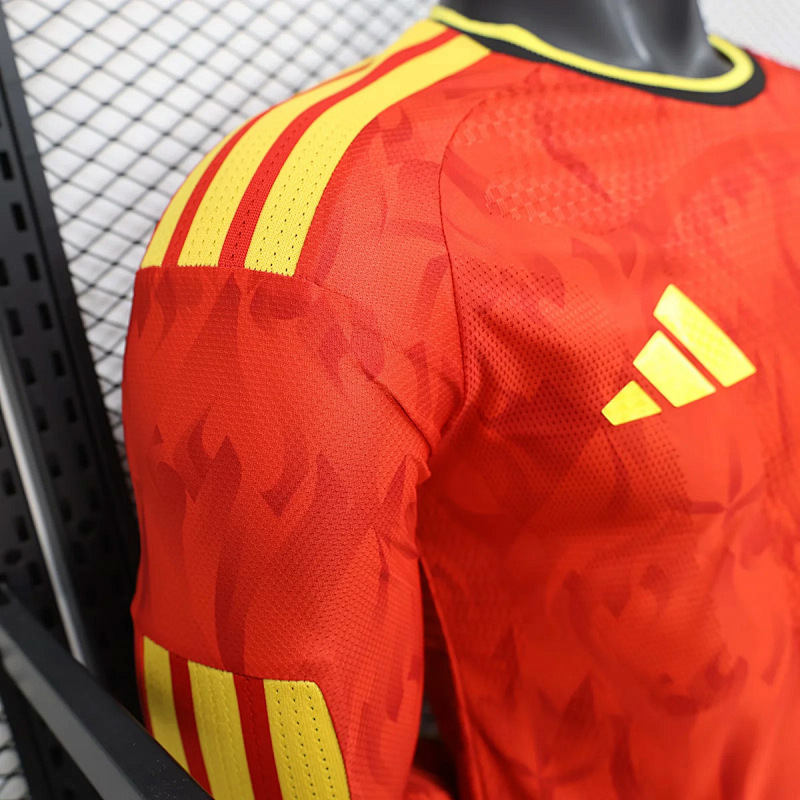 Belgio Belgium Home Long Sleeve Player 5