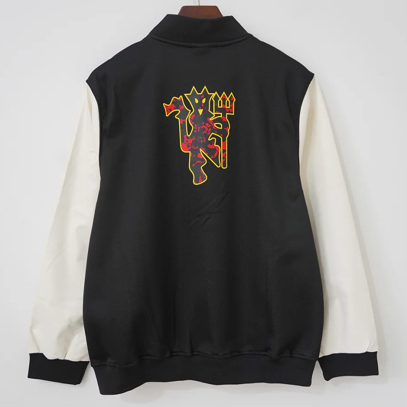 Manchester United 24/25 Manchester United Chinese New Years Varsity Black White Jacket 10