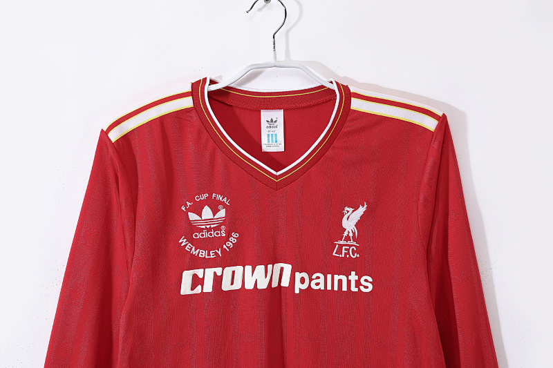 Liverpool 85/86 Liverpool Home FA Cup Final Long Sleeve Retro 4