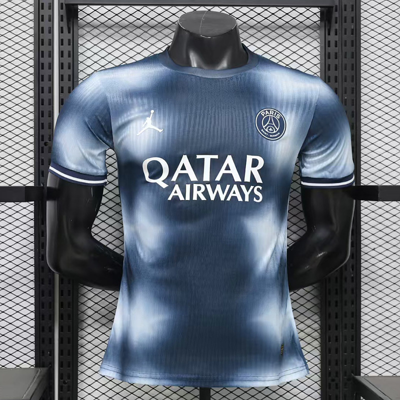 PSG 26/27 PSG Paris Saint-Germain Sepcial Edtion Navy and Light Grey Tie-dye Player Soccer Jerse