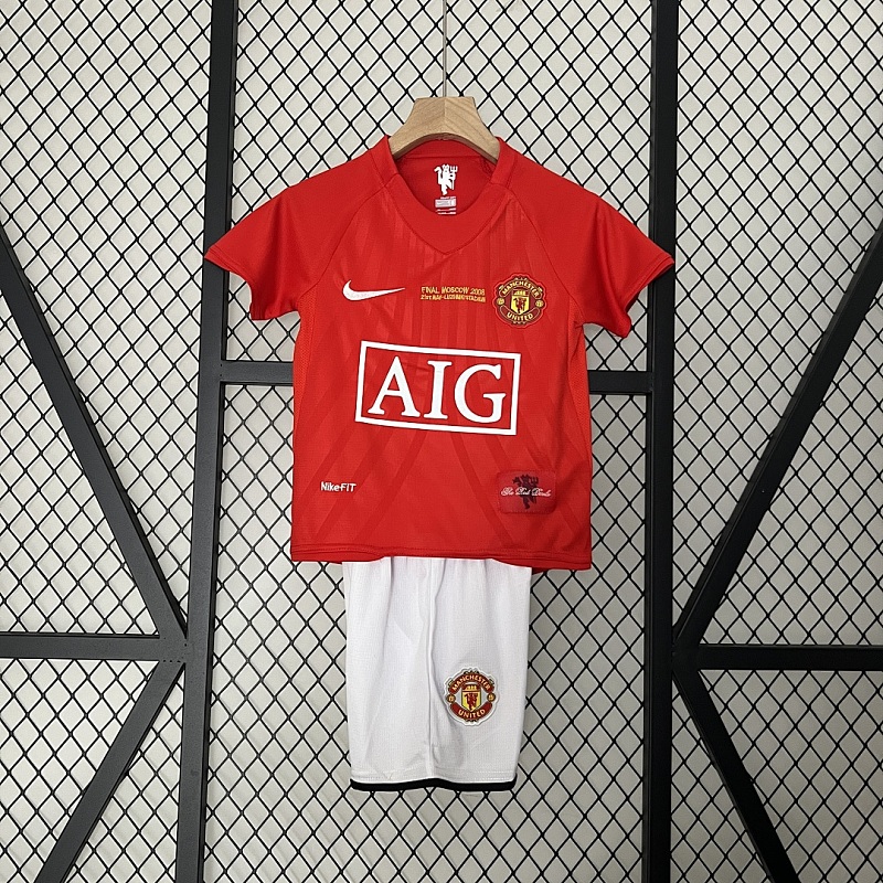 M-U Champions kids M-U 07/08 Champions League version home size: 16-28