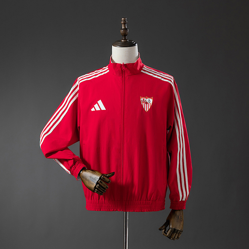 Athletic Bilbao Athletic Bilbao Reversible Jacket Windbreaker - Red & White S-XXL 3