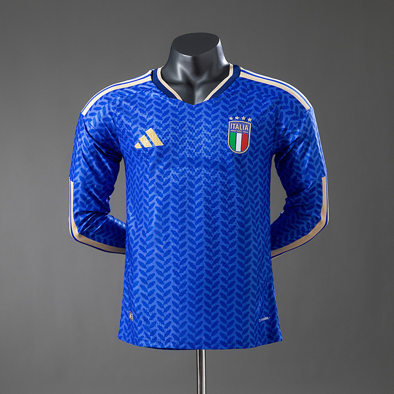 Italia Italy 2026 Home Player Long-Sleeve Jersey S-4XL