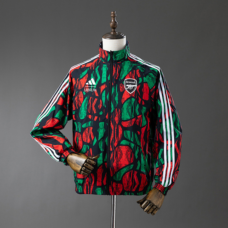 Arsenal Arsenal Reversible Jacket Windbreaker - Red & Black S-XXL 4