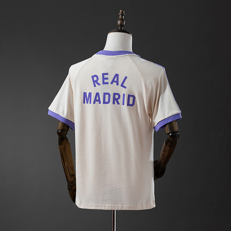 Real Madrid Real Madrid Originals 3-stripes beige t-shirt S-3XL 2