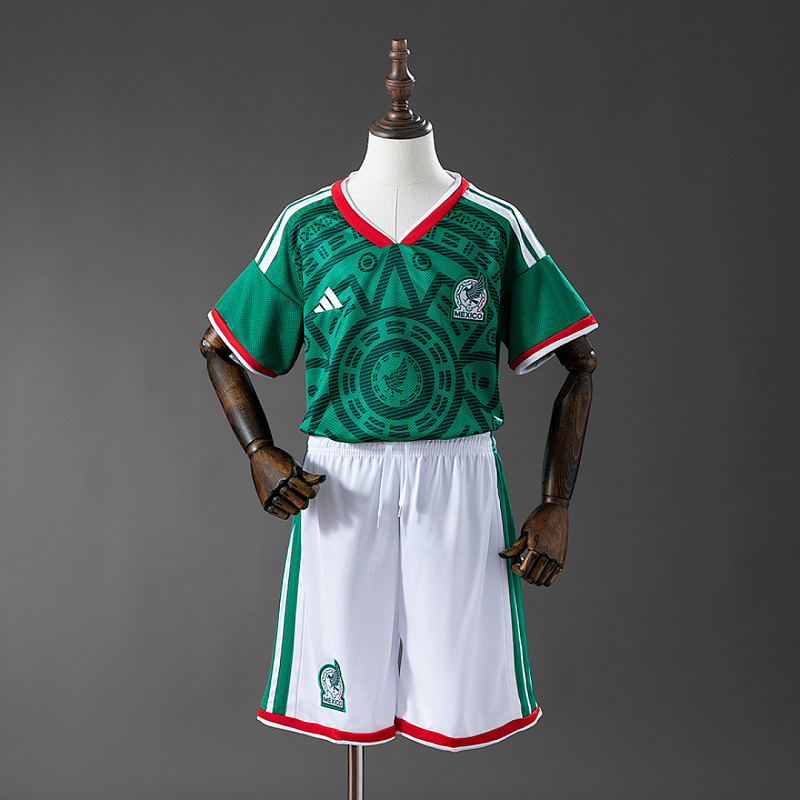 Messico Mexico 2026 Home Kids Kit Jersey SIZE 16-28