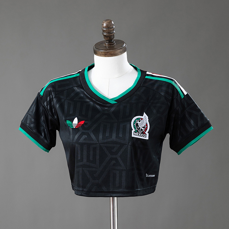 Messico Mexico 2026 Third Away Women's Crop Top Style S-XXL