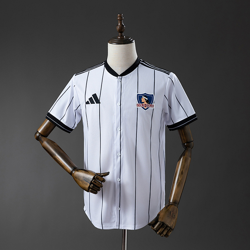 Colo Colo Colo Colo 25/26 US Pack Full-Button Baseball Jersey White S-4XL