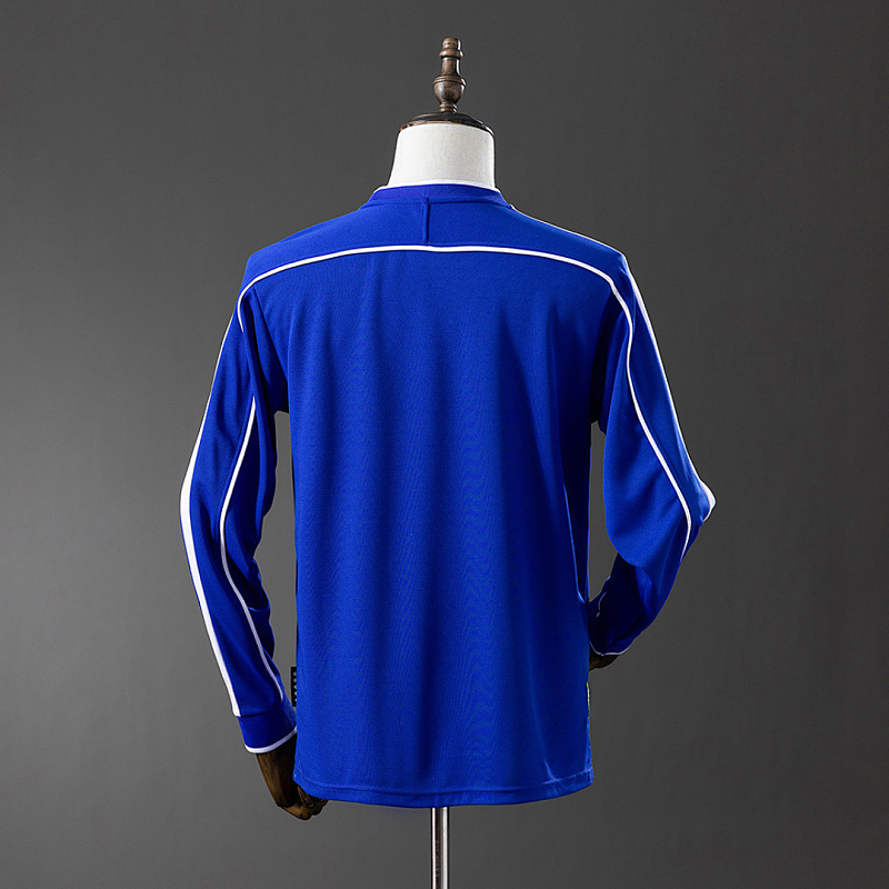 Brasile Brazil 1998 Away Retro Long Sleeve Jersey S-XXL 2