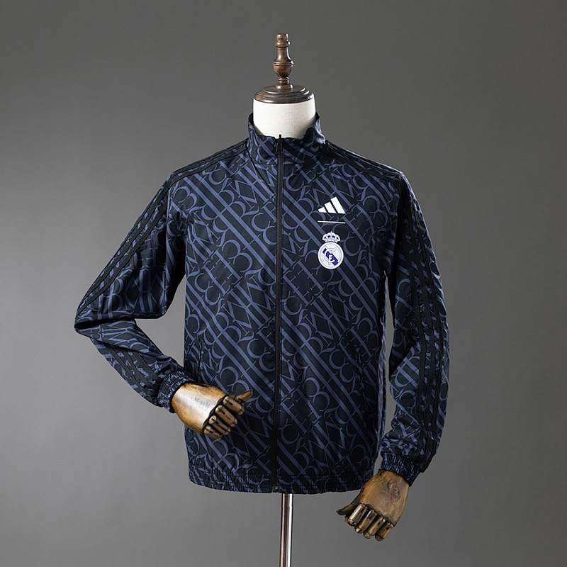 Real Madrid Real Madrid Reversible Jacket Windbreaker - Red & Heiss S-XXL 3