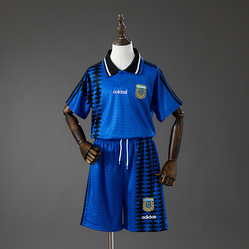 Argentina Argentina 1994 Away Retro Kids Kit Jersey SIZE 16-28