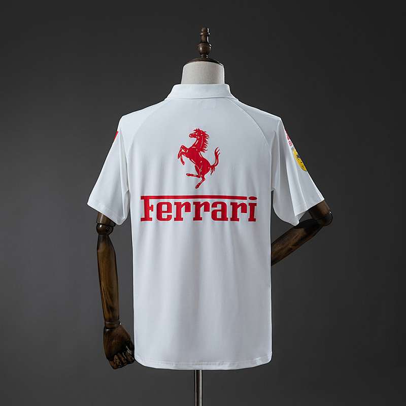 Scuderia Ferrari Scuderia Ferrari F1 2025 White Polo S-3XL 2