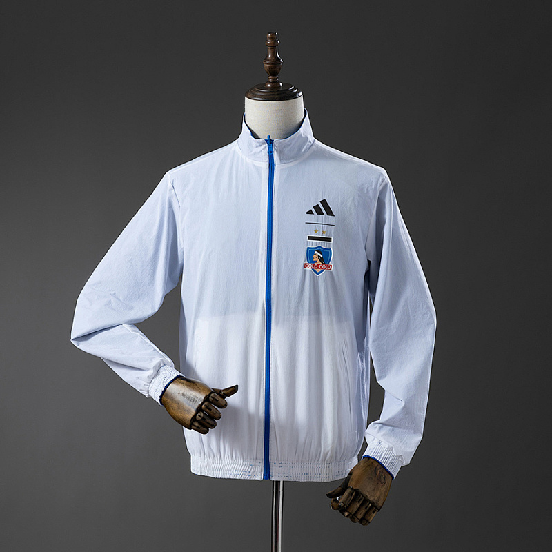 Colo Colo Colo Colo Reversible Jacket Windbreaker - White & Blue S-XXL 2