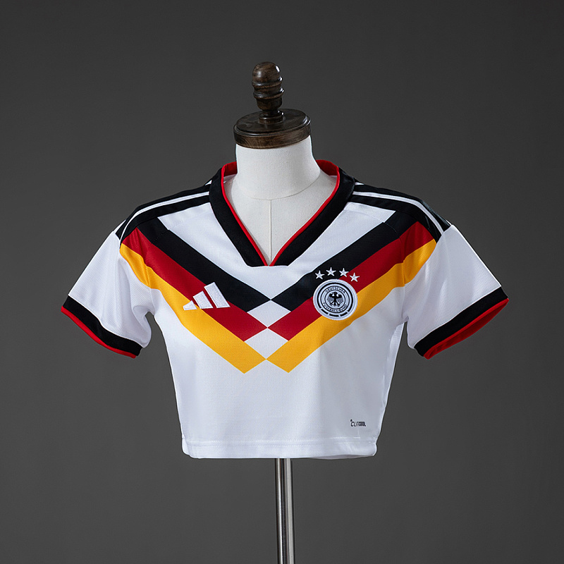 Germania Germany 2026 Home Women's Crop Top Style Jersey S-XXL