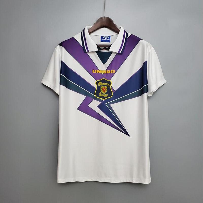 Scozia Retro Scotland 94/96 White S-XXL