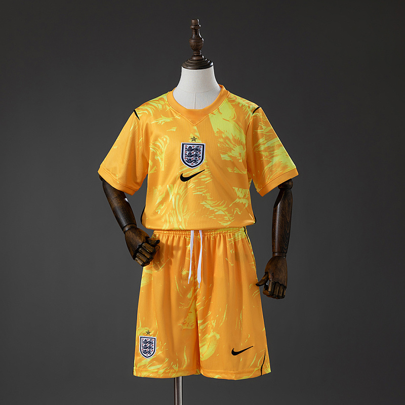 Inghilterra England 2026 GK Kids Kit Jersey - Yellow Size 16-28