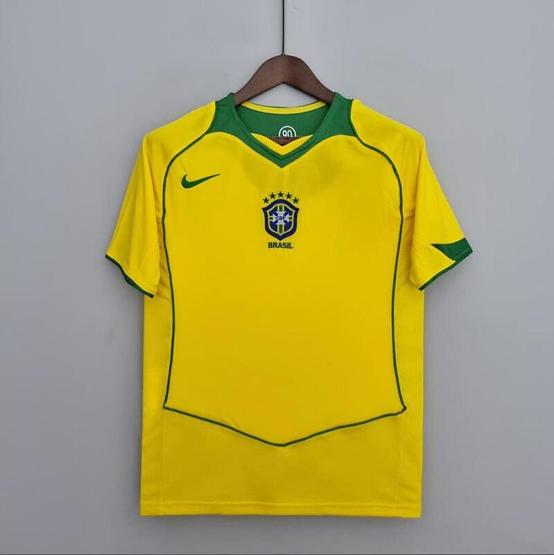 Brasile Retro 2004/06 Brazil homeS-XXL