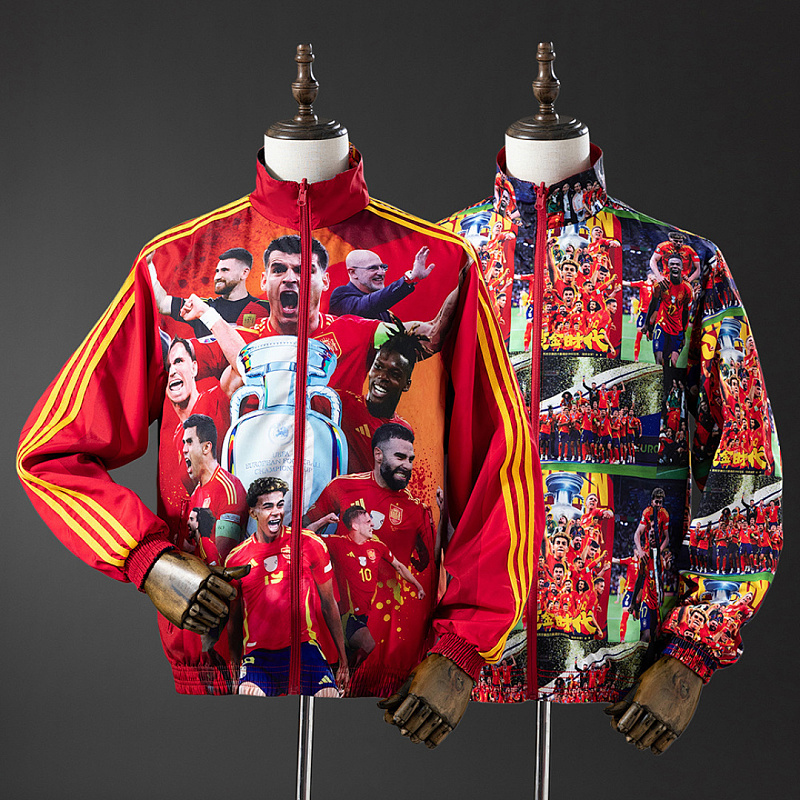 Spanish Yamal Spanish Yamal Reversible Jacket Windbreaker - Red S-XXL