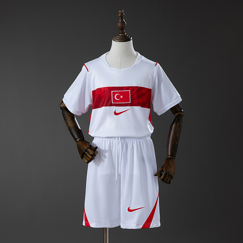 Turkiye 2026 Turkiye 2026 Home Kids Kit Jersey Size 16-28