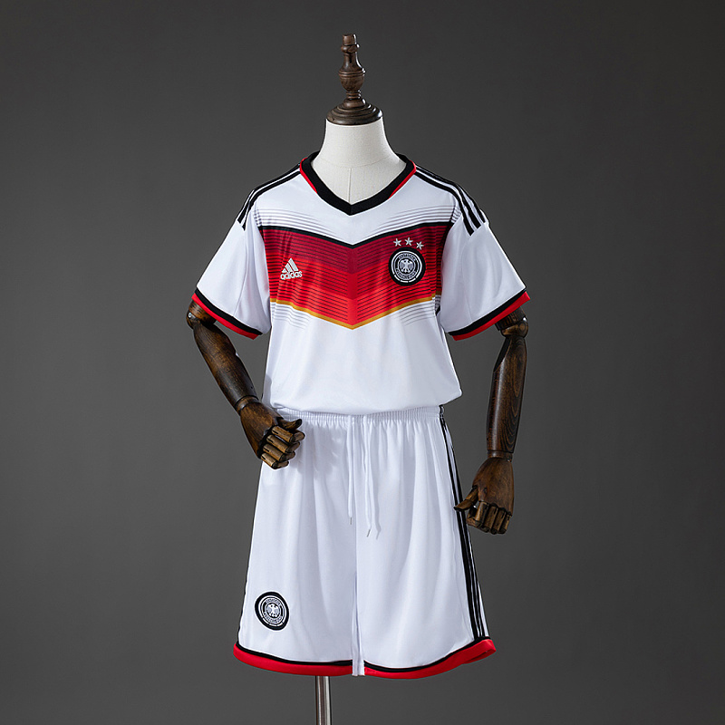 Germania Germany 2014 Home Retro Kids Kit Jersey Size 16-28
