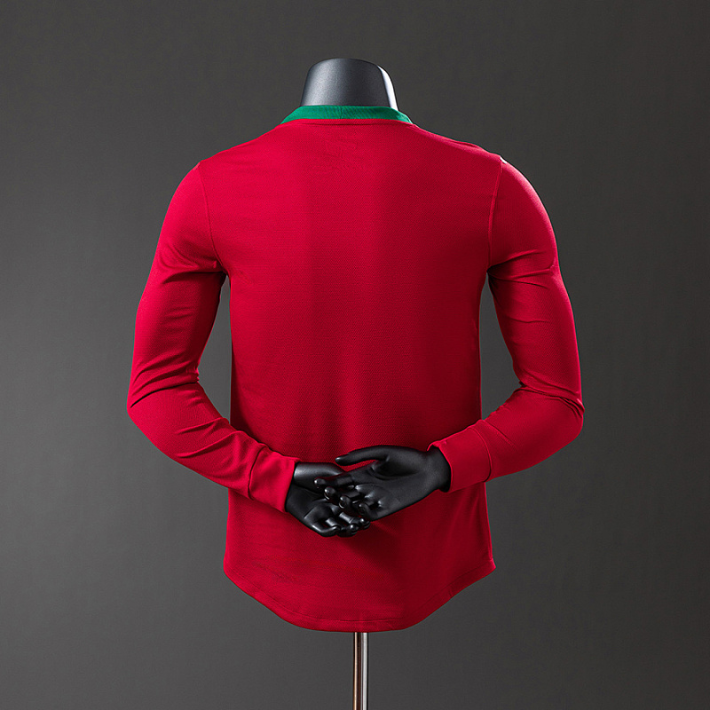 Portogallo Portugal 2012 Home Long Sleeve Player Retro Jersey S-3XL 2
