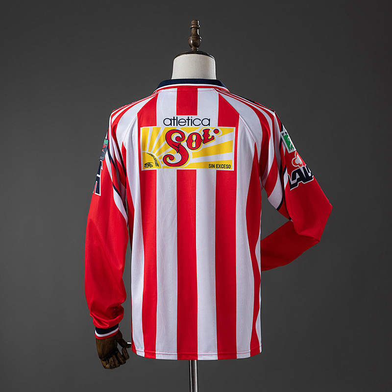 Chivas Guadalajara Chivas Guadalajara 98/99 Home Long-Sleeve Retro Jersey S-XXL 2