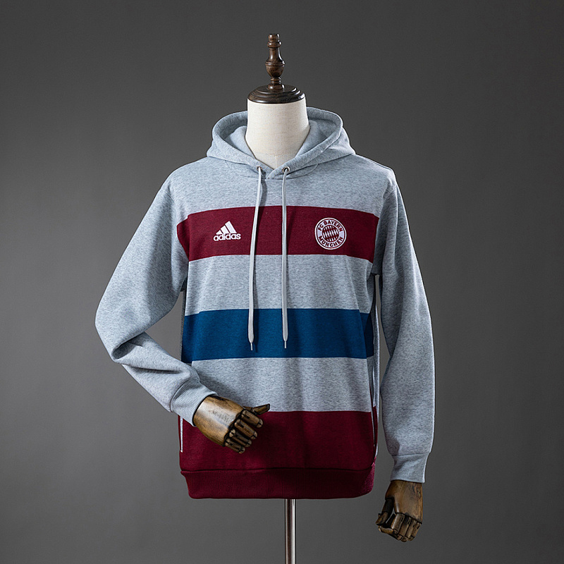 Bayern Munich Bayern Munich 14/15 Hooded Sweatshirt - Grey S-XXL