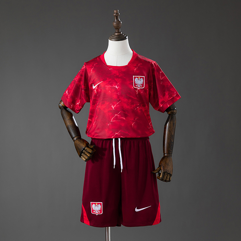 Polonia Poland 2026 Away Kids Kit Jersey Size 16-28