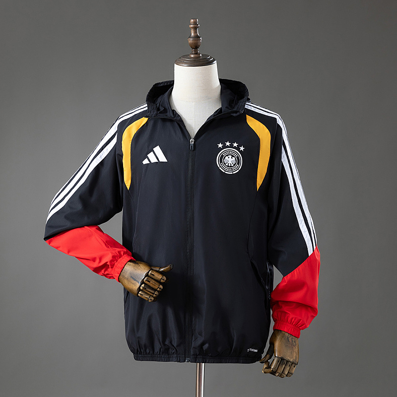 Germania Germany 2026 All Weather Jacket Windbreaker - Black S-XXL