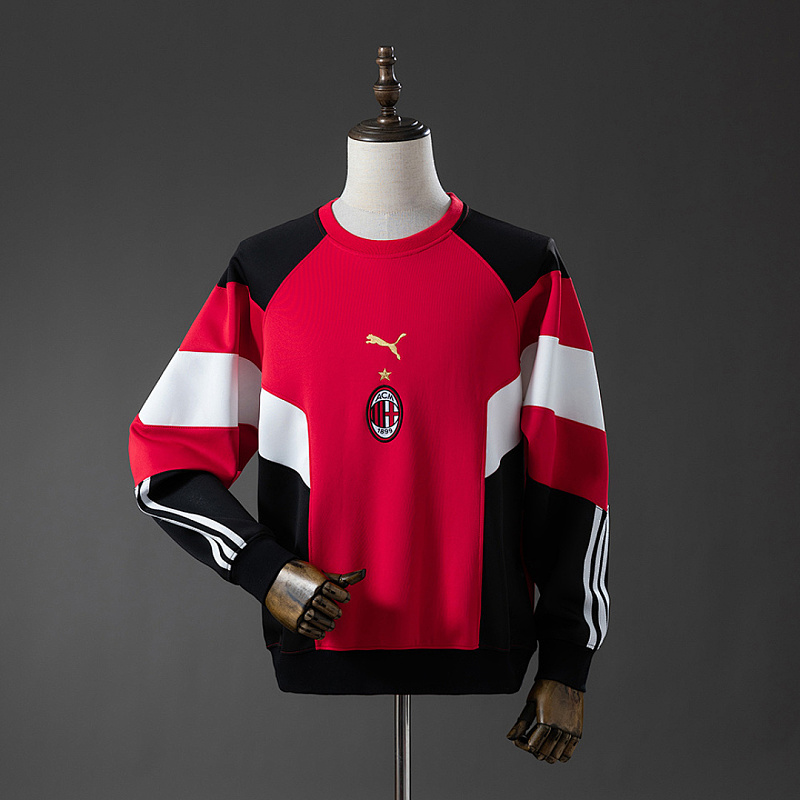 Milan AC Milan 25/26 Long-sleeved Sweatshirt - Red M-4XL
