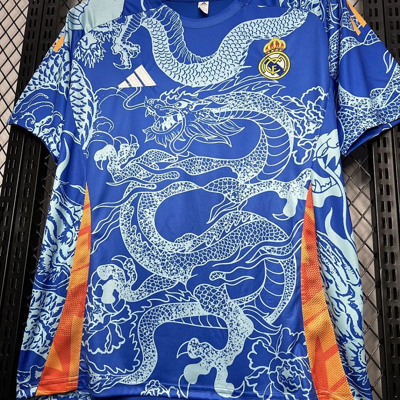 Real Madrid Real Madrid 2024/25 Blue Dragon Special Edition Jersey S-XXL 4