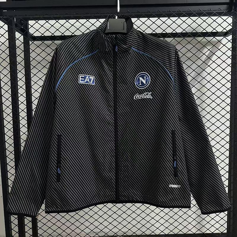 Napoli 25/26 Napoli pad printed black waterproof windbreaker