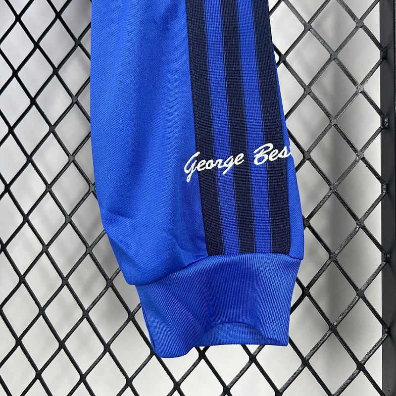 Manchester United Manchester United 2024/25 Joint Edition Blue Long Sleeves Retro Jersey S-XXL 2